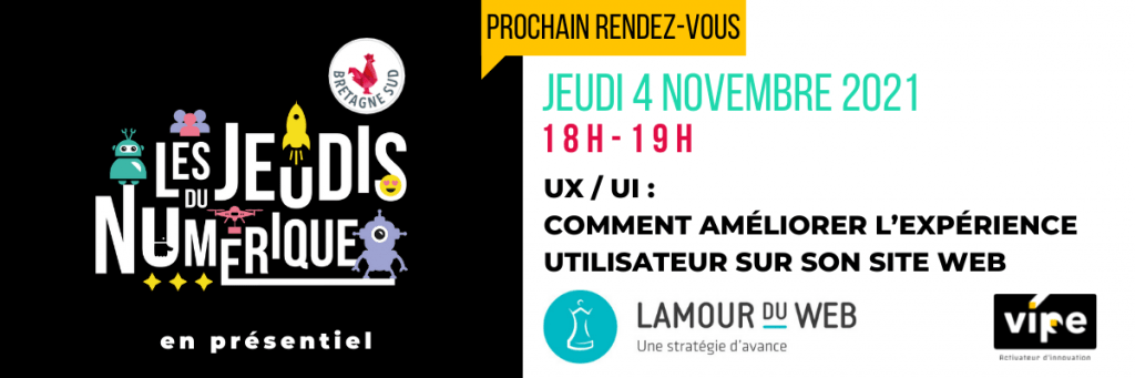 Jeudis Du Numerique Lamour Du Web Ux Ui 4 Novembre 2021