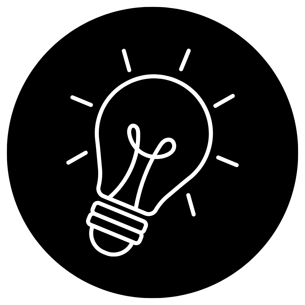 Picto Ampoule Idee (fond Transparent)