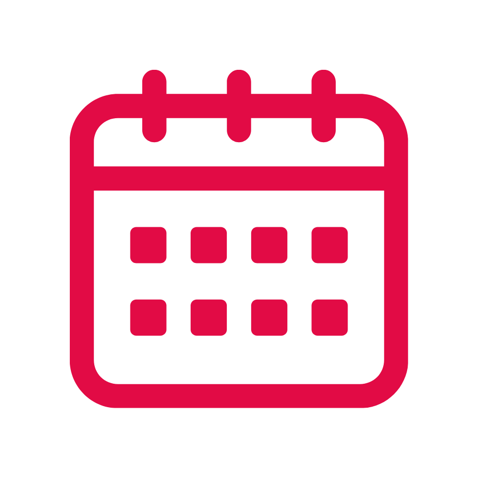 Picto Calendrier Agenda Rouge