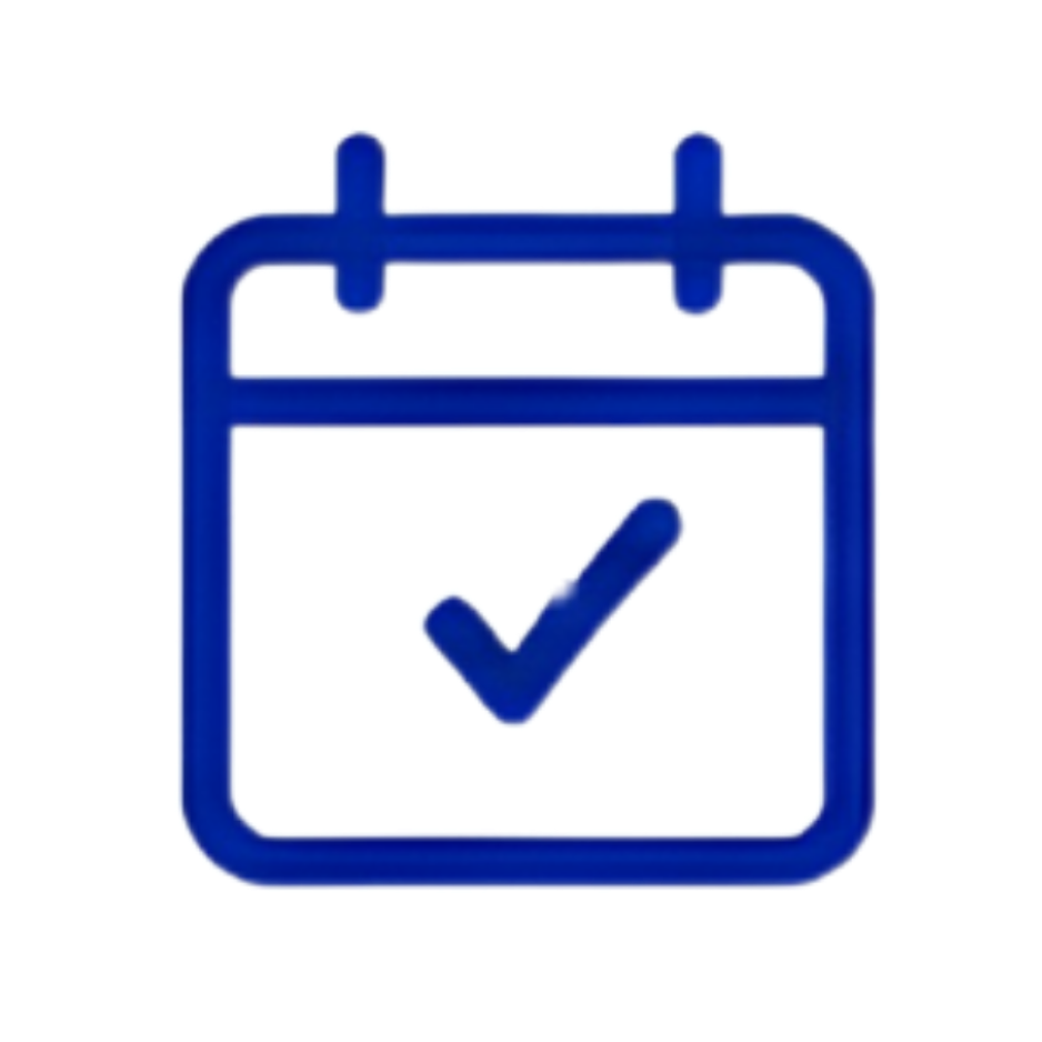 Picto Bleu Agenda Calendrier Jour