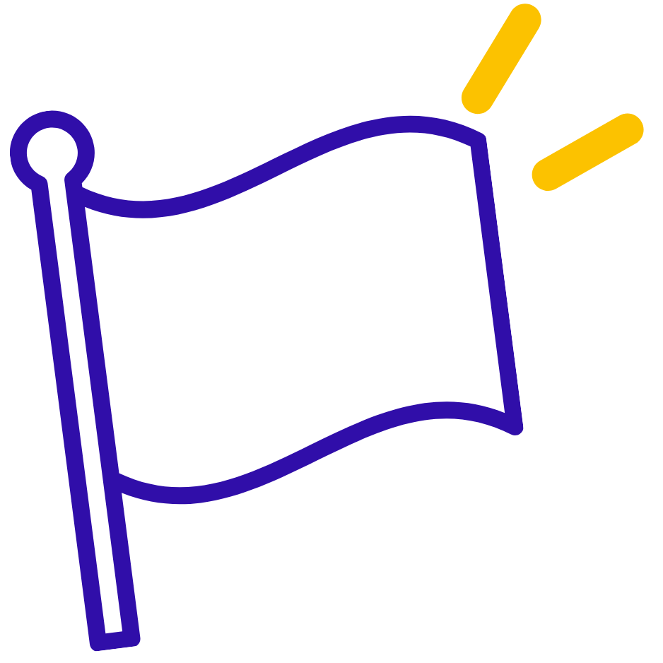 Picto Drapeau Jaune Et Bleu
