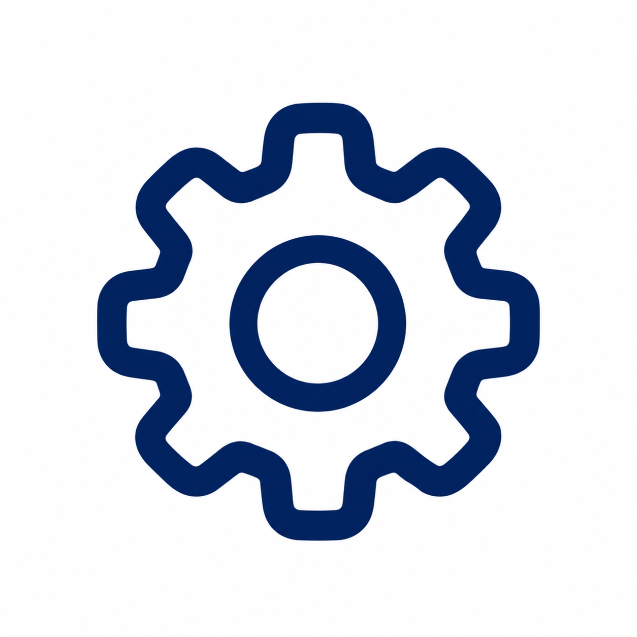 Picto Engrenage Pratique Bleu